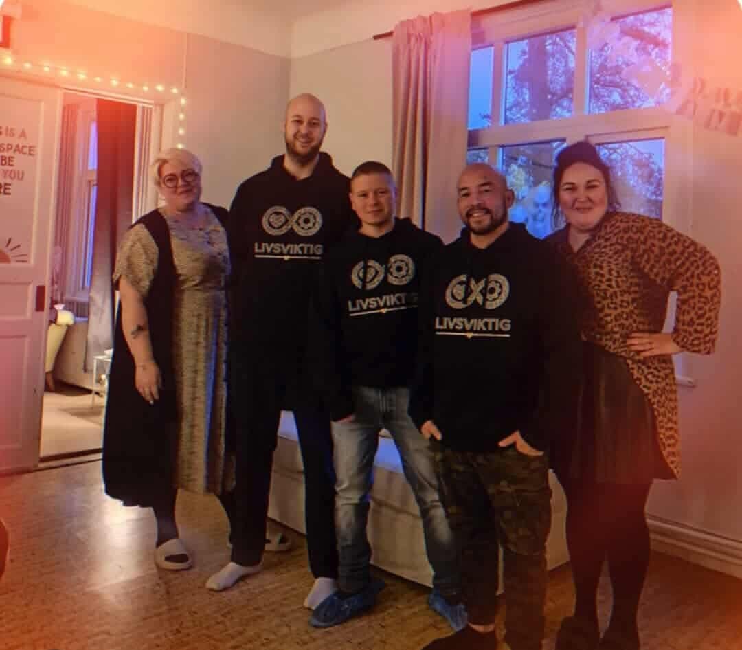 Gruppbild från Kennys föreläsning i Köping