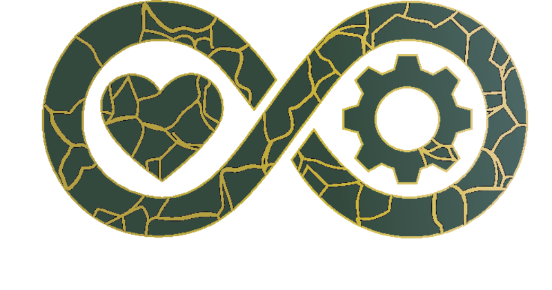 LIVSVIKTIGTs symbol med evighetstecken, hjärta och kugghjul